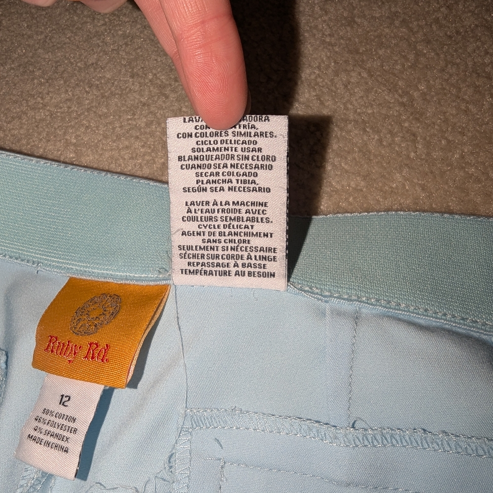 Ruby Rd. Blue Pants Sz 12 - Picture 3 of 5